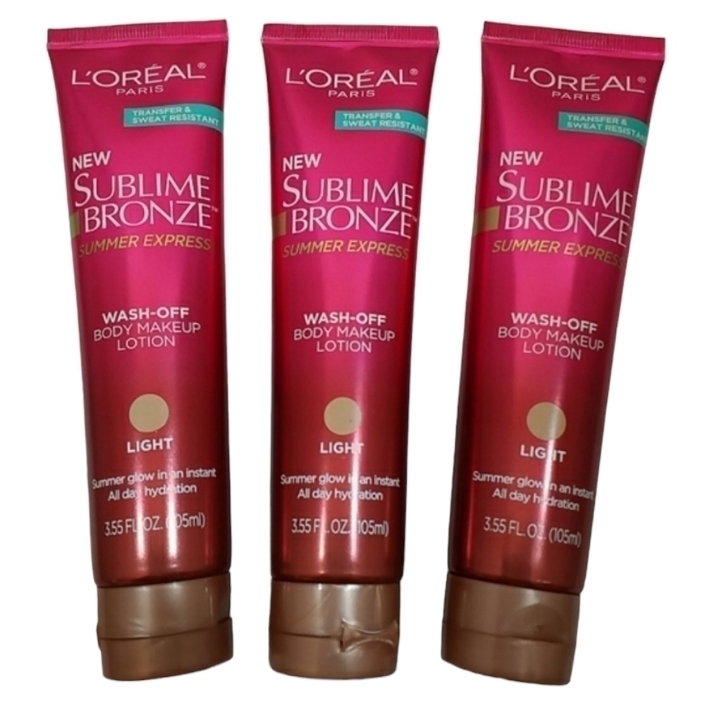 3x~L'Oreal Paris Sublime Bronze Body Makeup ~Light